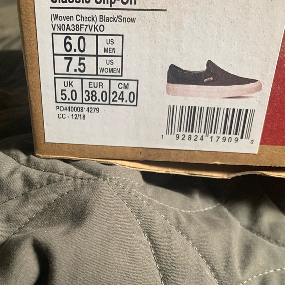 Vans slip on’s. Womens size 7.5. - Picture 2 of 2
